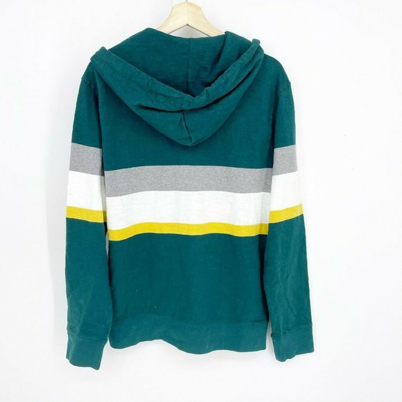 American Eagle Mens Stripe Hoodie Henley Shirt, M - Picture 5 of 5